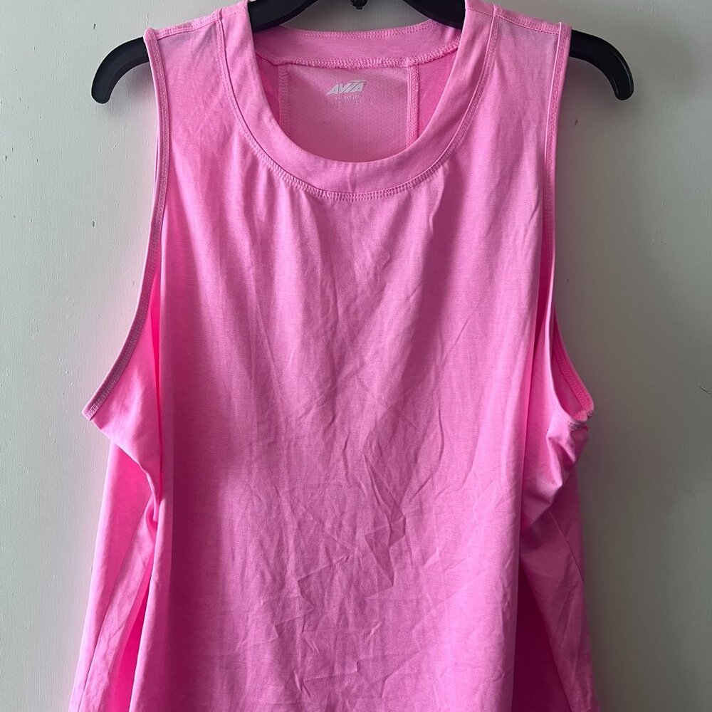 Avia Athletic Sleeveless Shirt Hot Pink Active Performance Women's Size XXL